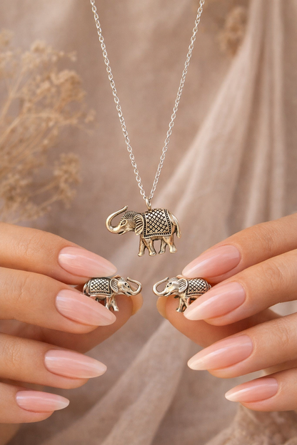 Elephant Necklace Set