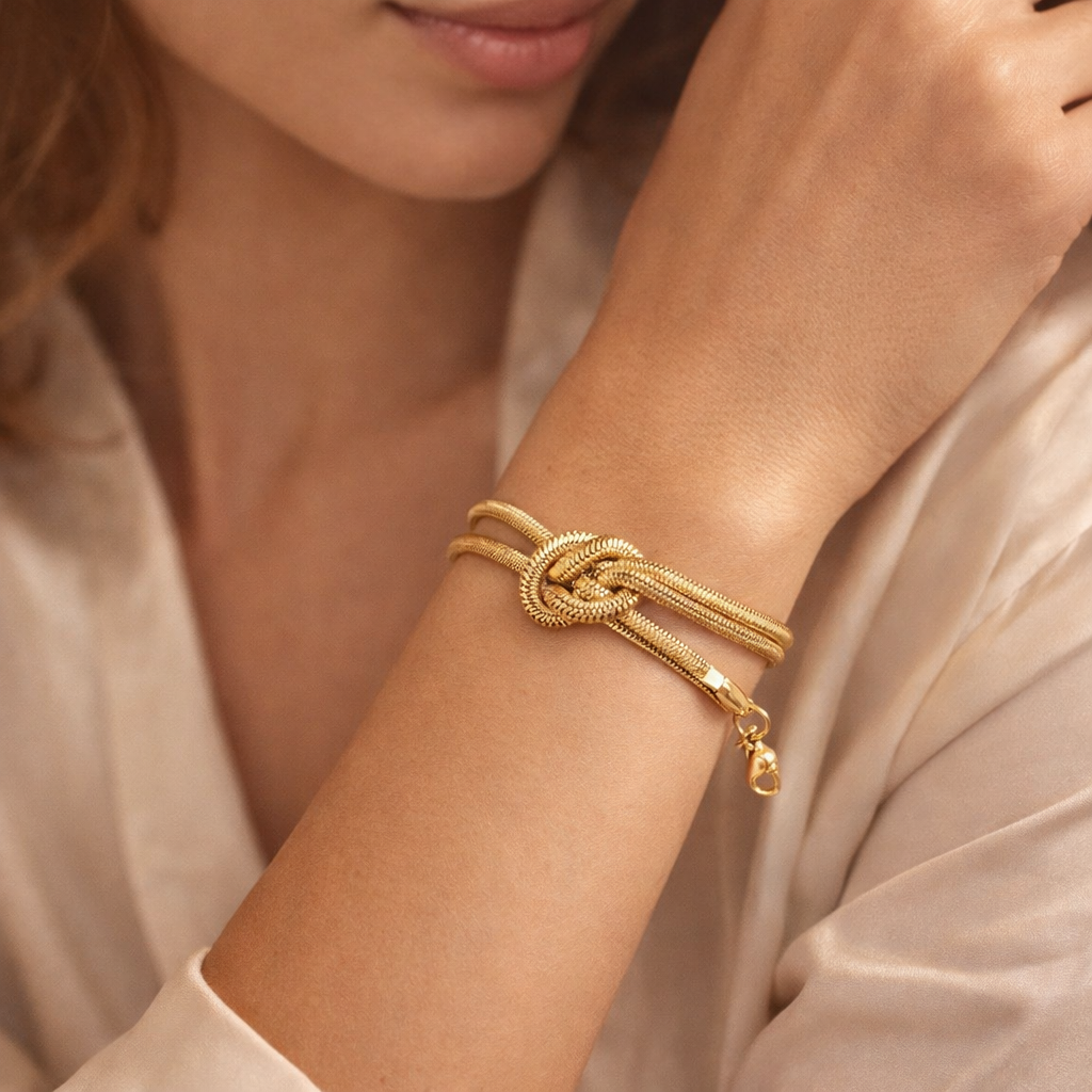 Golden Chain Snake Bracelet
