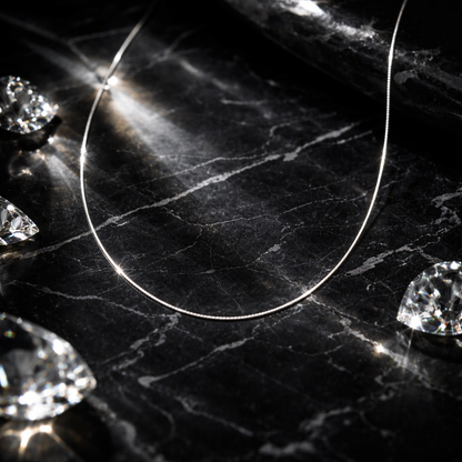 Silver Beading Chain Fine Necklace