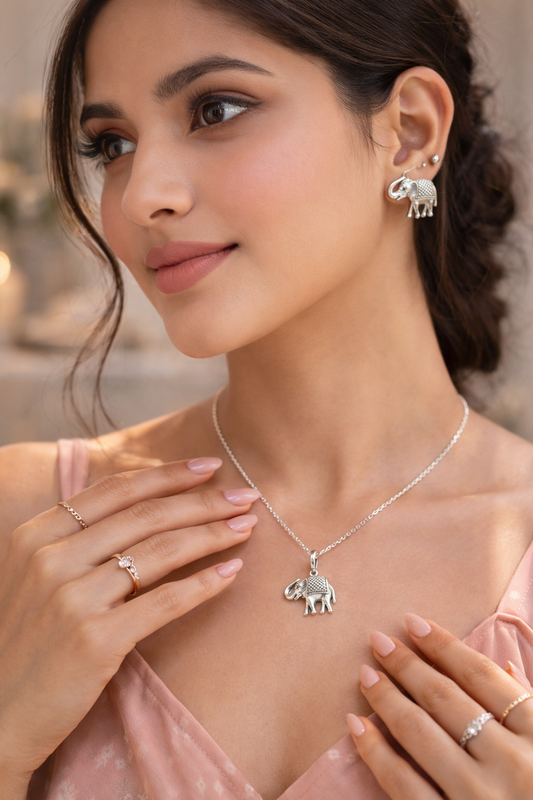 Elephant Necklace Set
